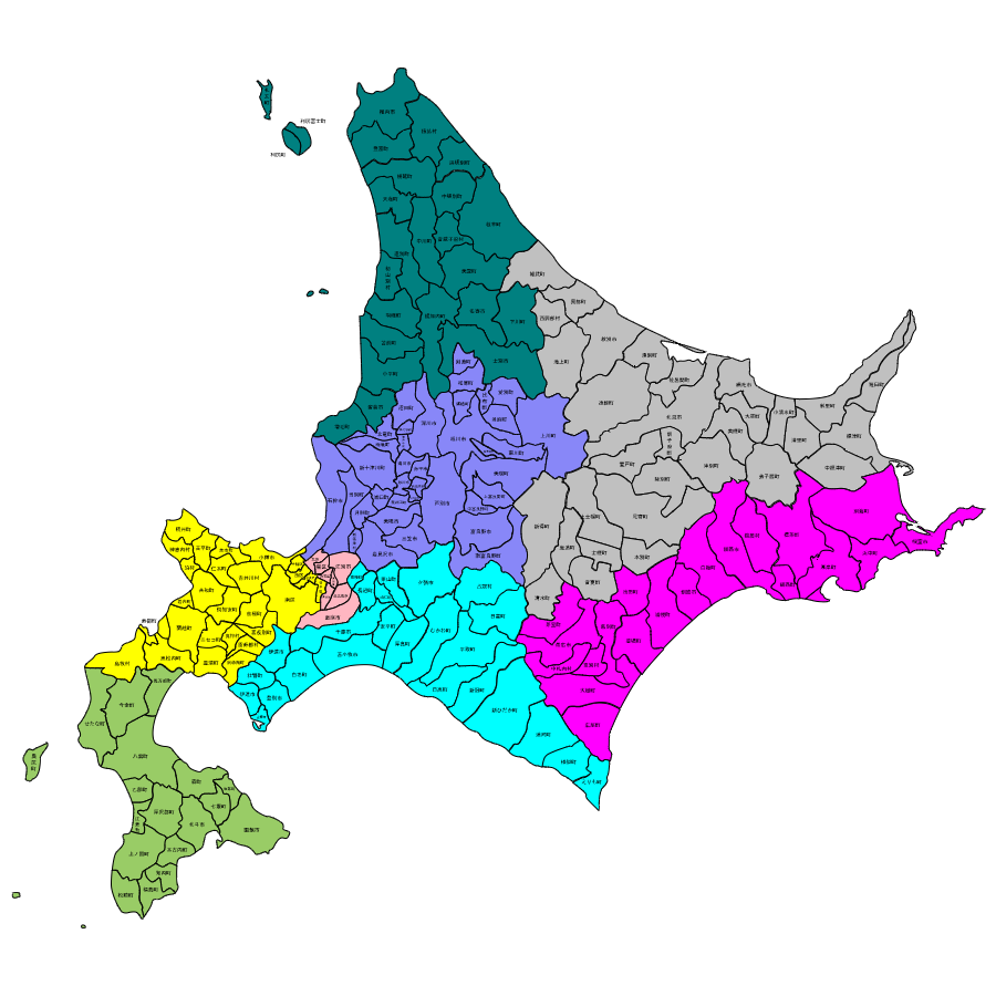 北海道のFC募集エリア